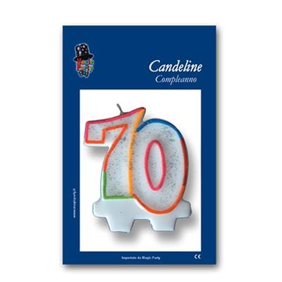 Candela 70anni Glitter