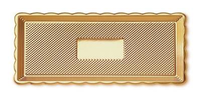 VASSOIO RETTANGOLARE MEDORO 15X35