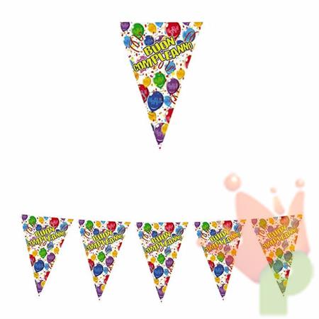 FESTONE BANDIERINE BUON COMPLEANNO HAPPY BALLOON 6MT