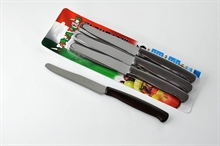 COLTELLO TAVOLA 1MM 11CM MARRONE 6PZ