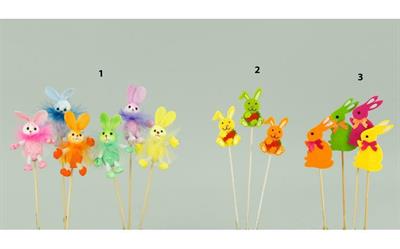 PICK CONIGLIO CON PIUME 12PZ N°1
