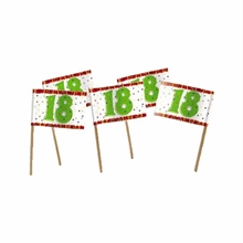 PICKS BANDIERINE 18 ANNI FAN 50PZ
