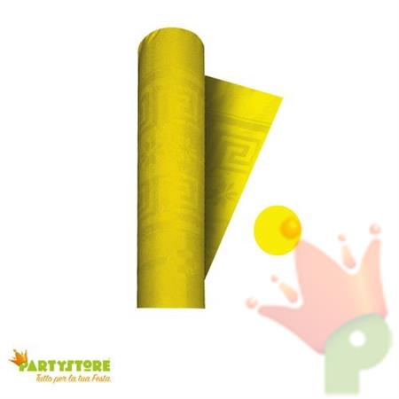 TOVAGLIA DAMASCATA 1,20X7MT GIALLO LIMONE