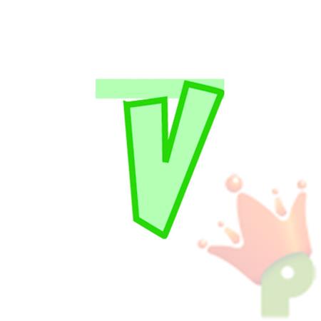 LETTERA PARTY V VERDE