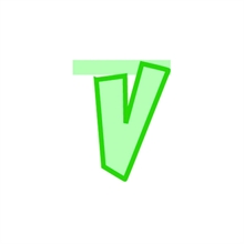 LETTERA PARTY V VERDE