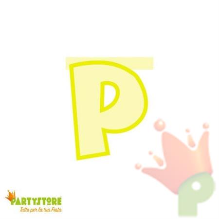 LETTERA PARTY P GIALLA