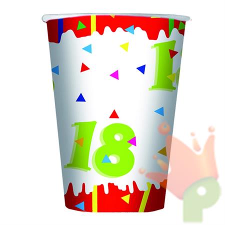 BICCHIERI 18 ANNI 200 CC 10 PZ