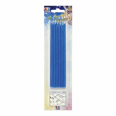 CANDELINE MATITE + SUPPORTO CELESTE 12PZ