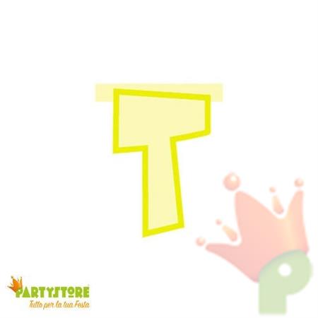 LETTERA PARTY T GIALLA