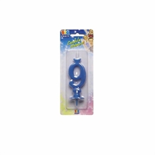 Candelina Celeste n. 9 8cm Celeste