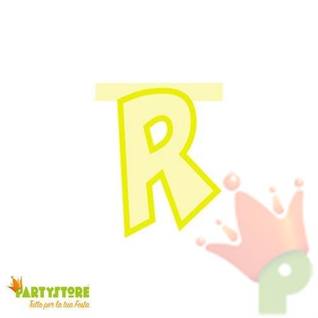 LETTERA PARTY R GIALLA