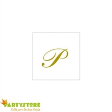 TOVAGLIOLI 25X25 2V LETTERA P 20PZ