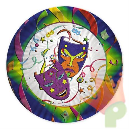 Piatti 18cm Carnevale 10pz