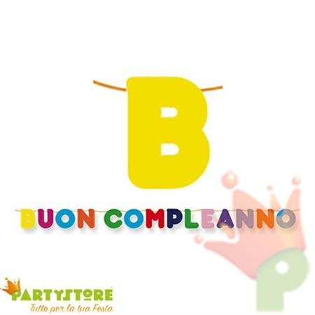 KIT SCRITTA MAXI BUON COMPLEANNO 6MT.