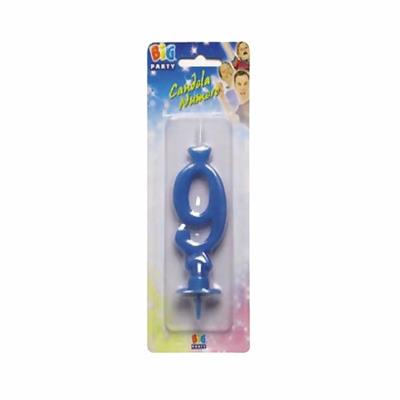 CANDELINA MAXI NUMERO 9 AZZURRO