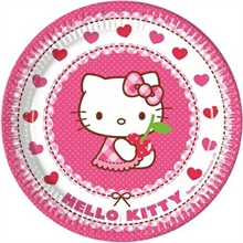 PIATTI 23 CM HELLO KITTY HEARTS 8 PZ