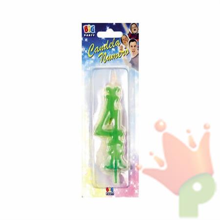Candelina Maxi Verde Fluo n. 4