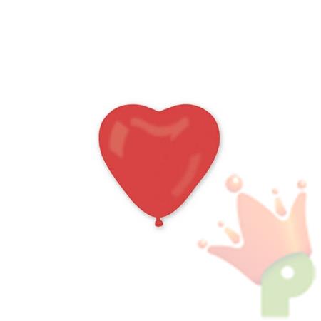 PALLONCINI 10INCH - 26CM CUORE ROSSO 12PZ