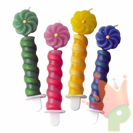 CANDELINE FIORI 4PZ