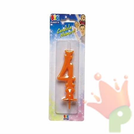 CANDELINA MAXI NUMERO 4 ARANCIO
