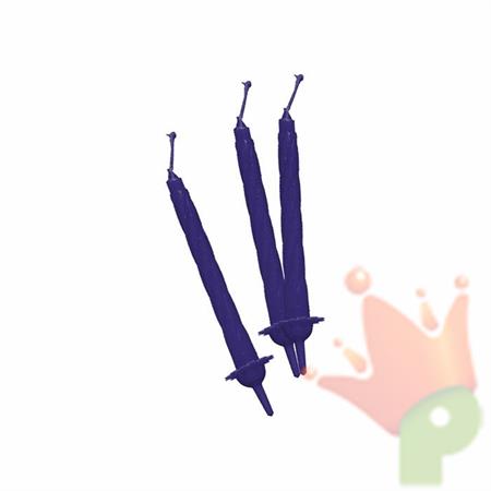 CANDELINE CON SUPPORTO BLU 12PZ