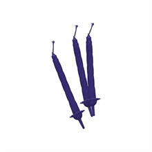 CANDELINE CON SUPPORTO BLU 12PZ