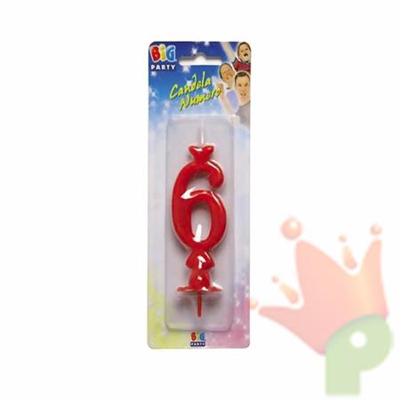 Candelina Maxi Rosso n. 6
