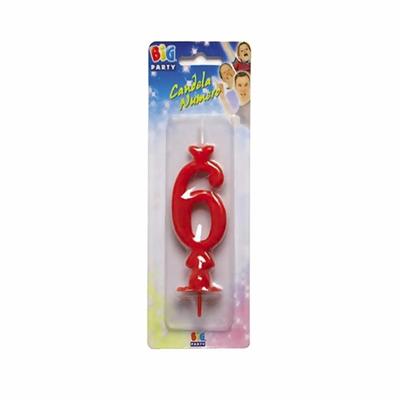 Candelina Maxi Rosso n. 6