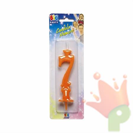 CANDELINA MAXI NUMERO 7 ARANCIO