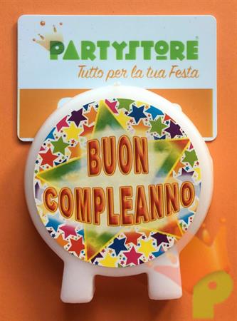 CANDELINA TONDA BUON COMPLEANNO