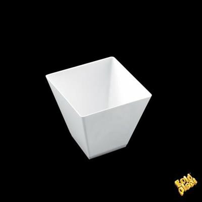 BICCHIERINO 55X56MM 95CC ROMBO BIANCO 25PZ