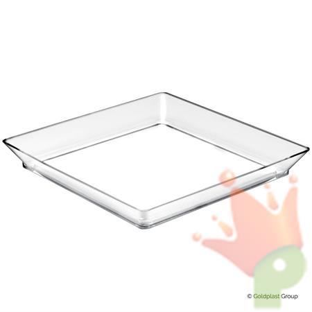 VASSOIO TRASPARENTE MEDIUM PLATE 12PZ