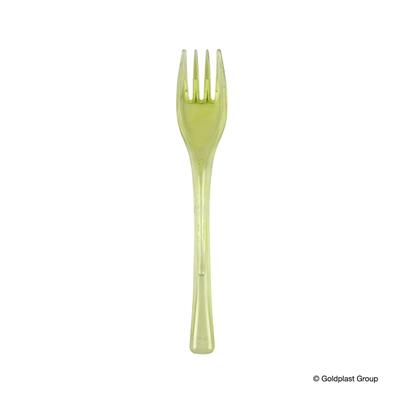 FORCHETTINA DOLCE 14CM FLY VERDE ACIDO TRASPARENTE 50PZ