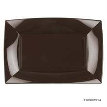 PIATTO RETTANGOLARE NICE CIOCCOLATO 8 PZ