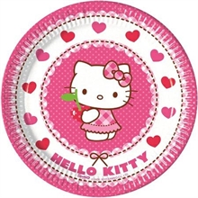 PIATTO HELLO KITTY HEARTS 20CM 8PZ