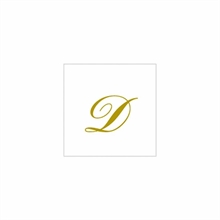 TOVAGLIOLI 25X25 2V LETTERA D 20PZ
