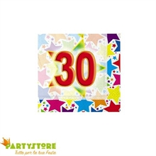 TOVAGLIOLI 25X25CM STARDUST 30 20PZ
