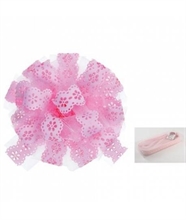 COCCARDE STRIP TULLE PIZZO COL 05 ROSA 15 PZ