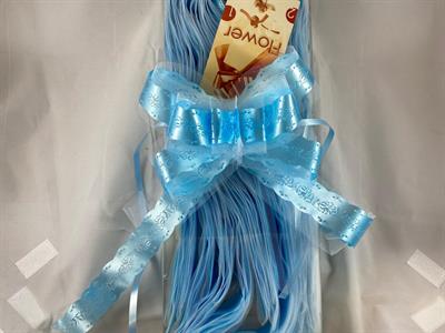 COCCARDE FLOWER TULLE MM 50 AZZURRO COL 06 25PZ