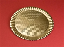 VASSOIO DISCO GIRASOLE ORO D.40CM