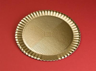 VASSOIO DISCO GIRASOLE ORO D.40CM