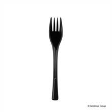 Forchette Plastica 140mm Nero 50pz