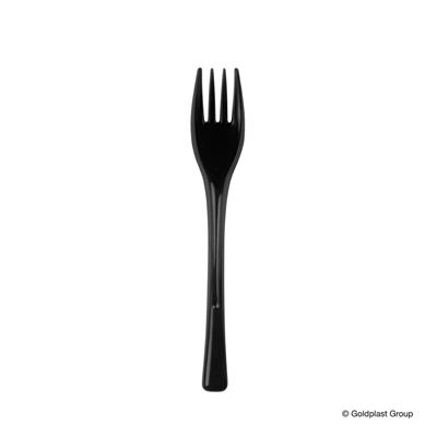 Forchette Plastica 140mm Nero 50pz