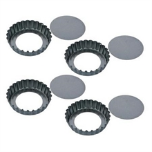 STAMPO PER CROSTATINA CON FONDO REMOVIBILE 4PZ 10 CM TESCOMA