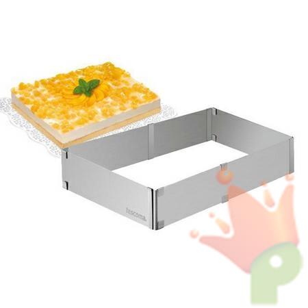 ANELLO REGOLABILE PER TORTE RETTANGOLARI 28X20-50X34 DELICIA