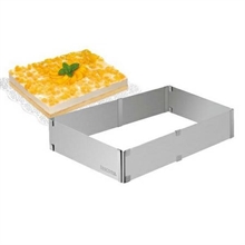 ANELLO REGOLABILE PER TORTE RETTANGOLARI 28X20-50X34 DELICIA