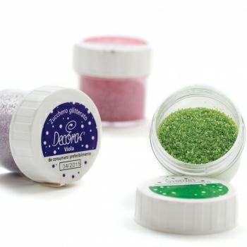 ZUCCHERO GLITTERATO ROSSO CORALLO 9GR.