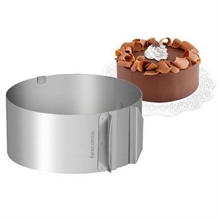 ANELLO REGOLABILE PER TORTE TONDE DELICIA D. 16-30CM