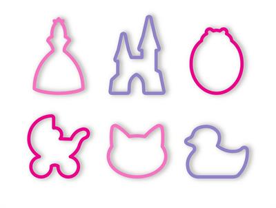 SET 6 TAGLIABISCOTTI BAMBINE