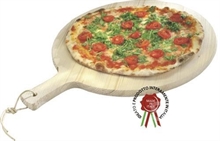 TAGLIERE ROTONDO CON MANICO LEGNO MASSELLO ABETE D.49CM